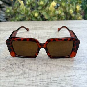 Mens Leopard Print Square Sunglasses sunshades for men sunglasses for men’s